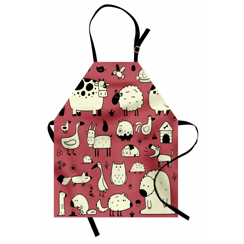 Nursery Childish Animals Apron