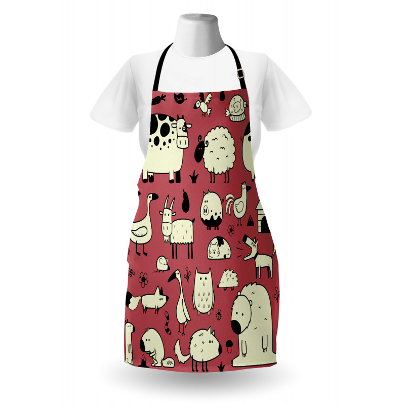 Nursery Childish Animals Apron