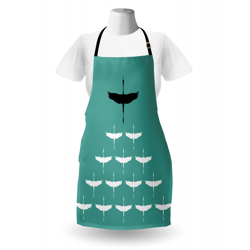 Muster of Birds Silhouettes Apron