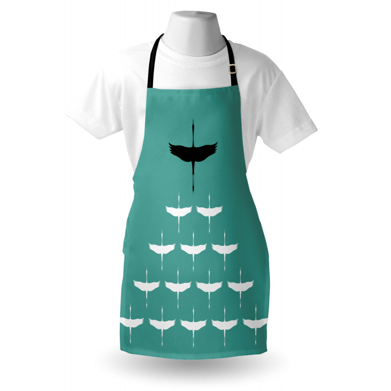 Muster of Birds Silhouettes Apron