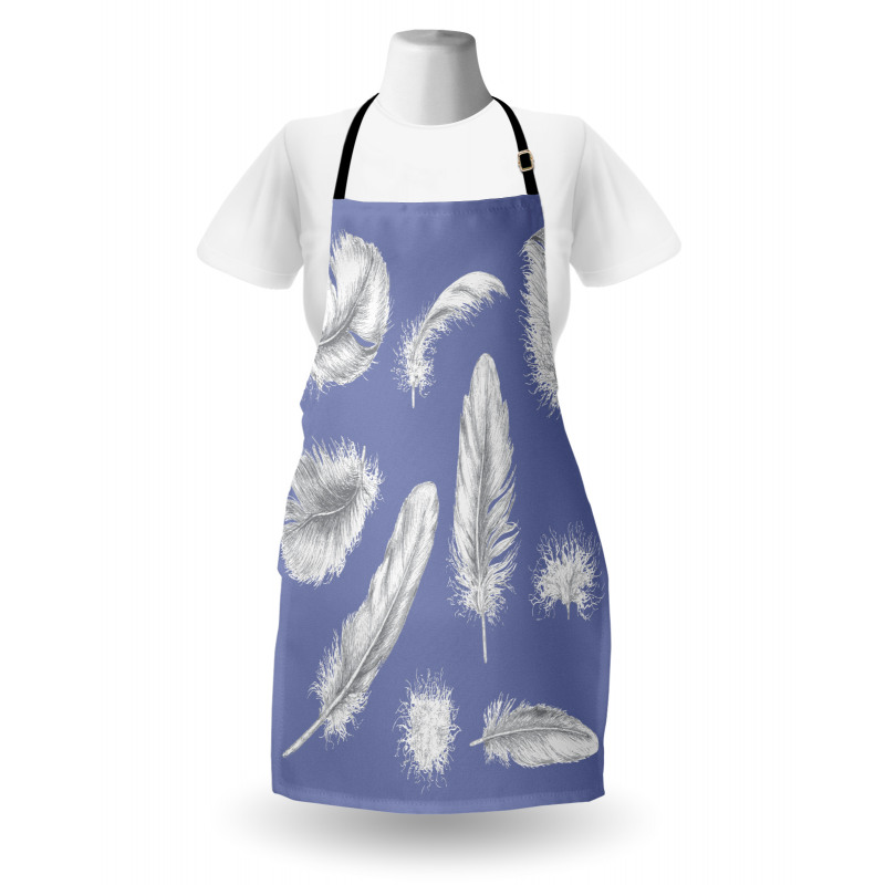 Fluffy Greyscale Elements Apron