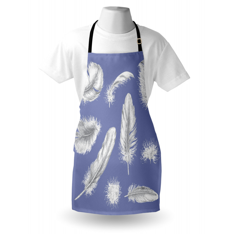 Fluffy Greyscale Elements Apron