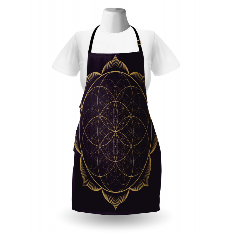 Geometry Art Flower Apron