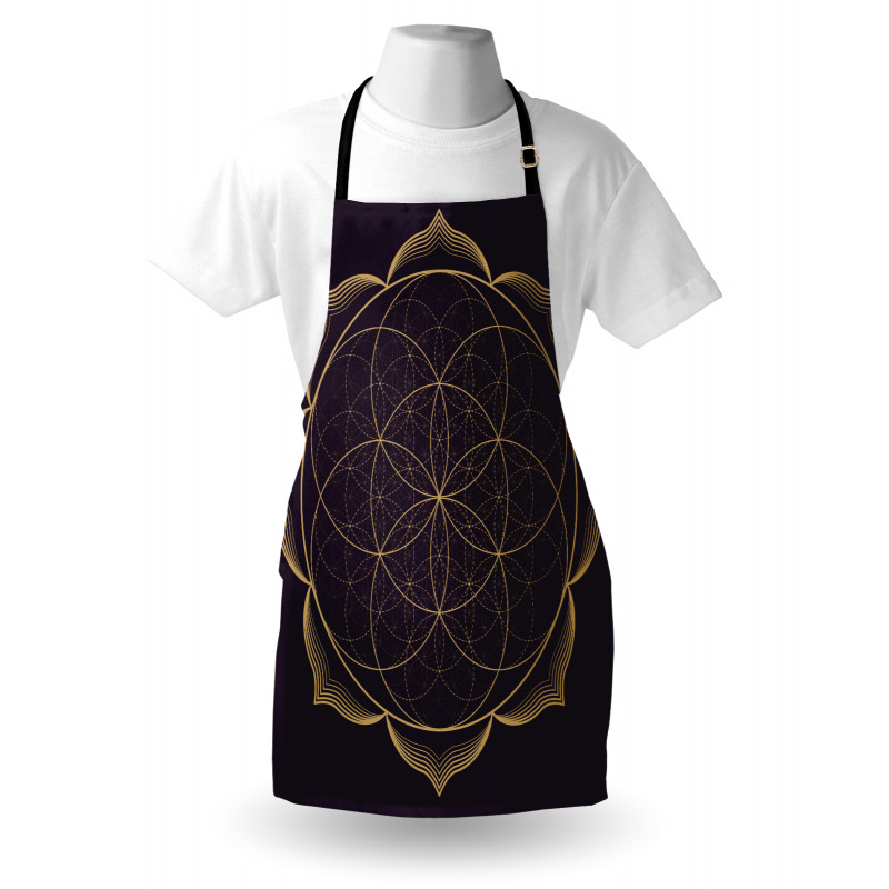 Geometry Art Flower Apron