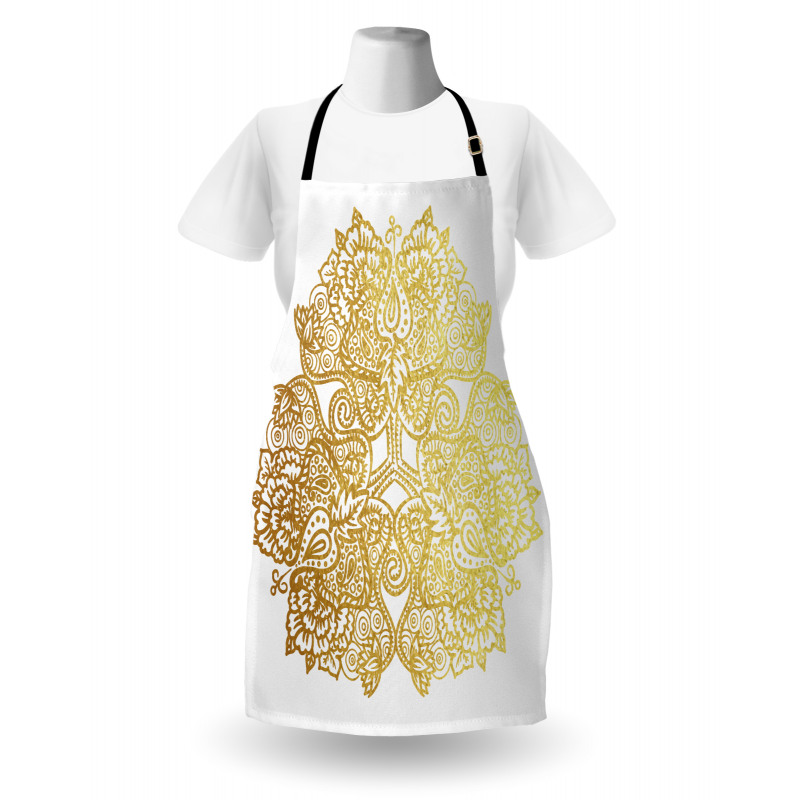 Ombre Effect Paisley Lotus Apron