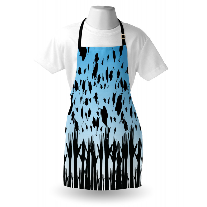 Hands and Tossing Caps Apron