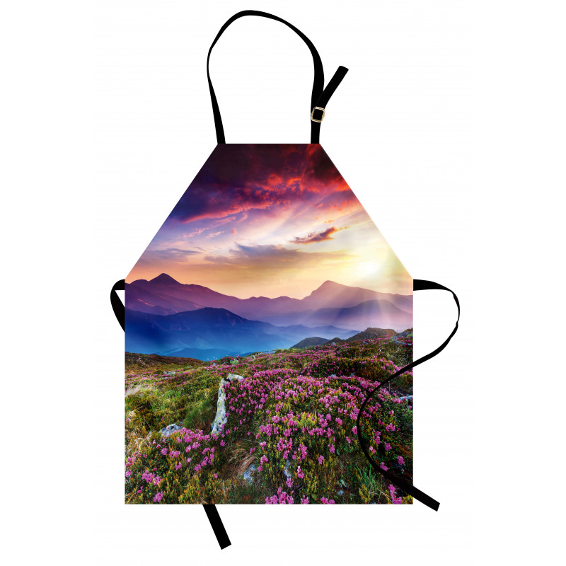 Summer Day Floral Panorama Apron