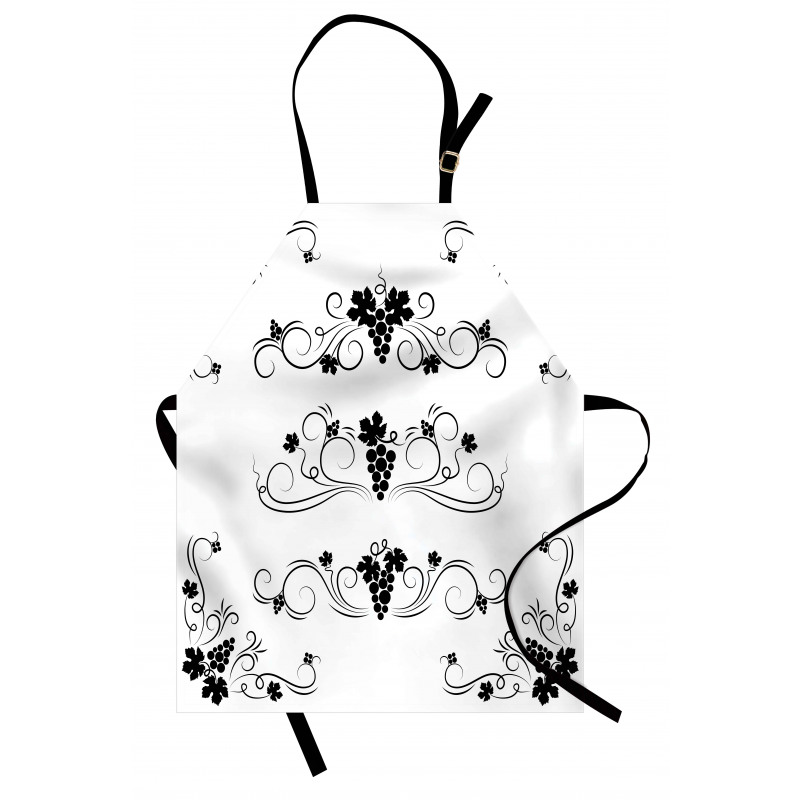 Fruits with Swirl Ornaments Apron