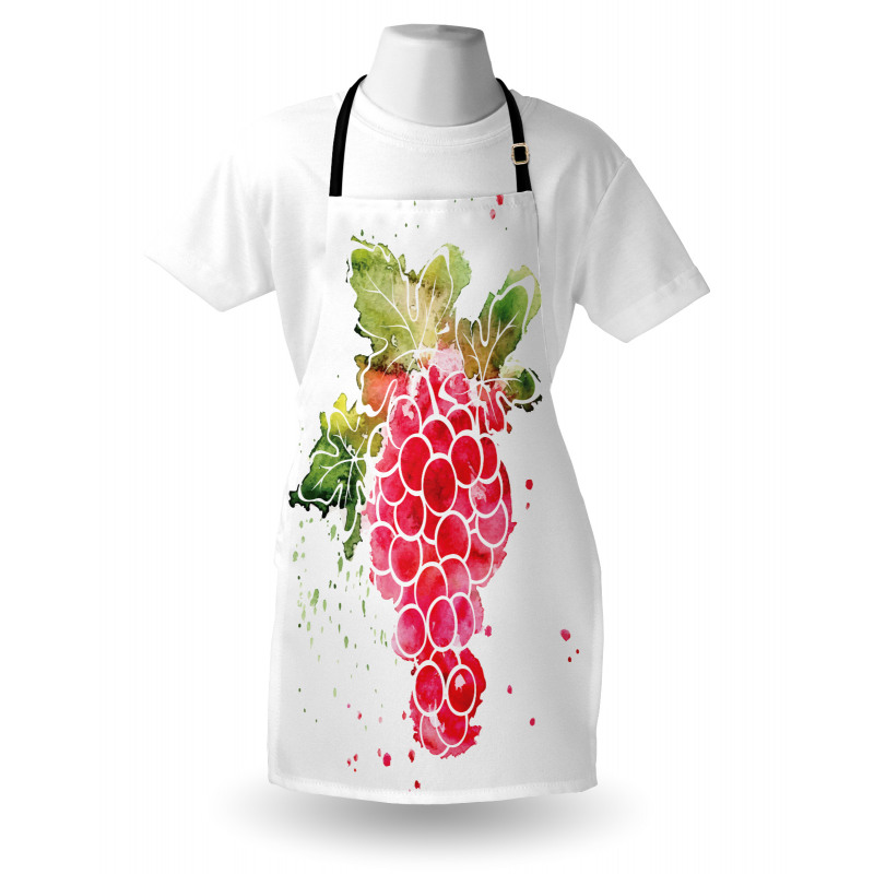 Splashed Watercolor Fruits Apron