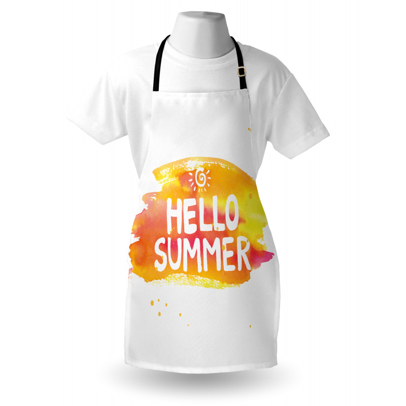 Sun Pattern Hello Summer Apron