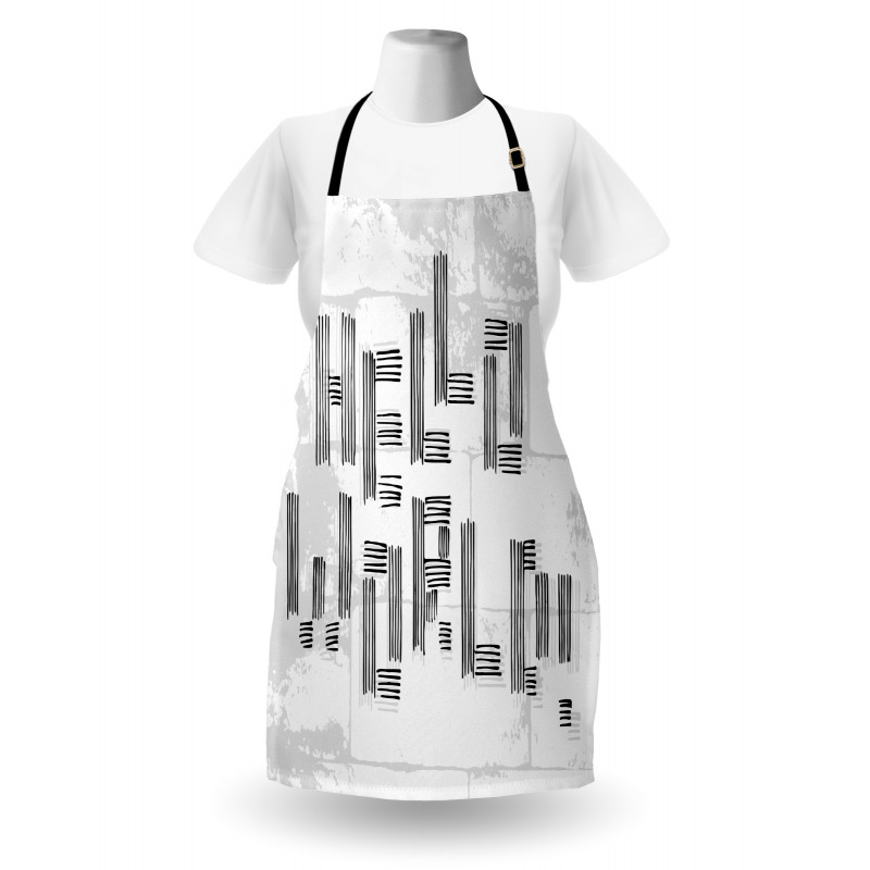 Abstract Striped Hello World Apron