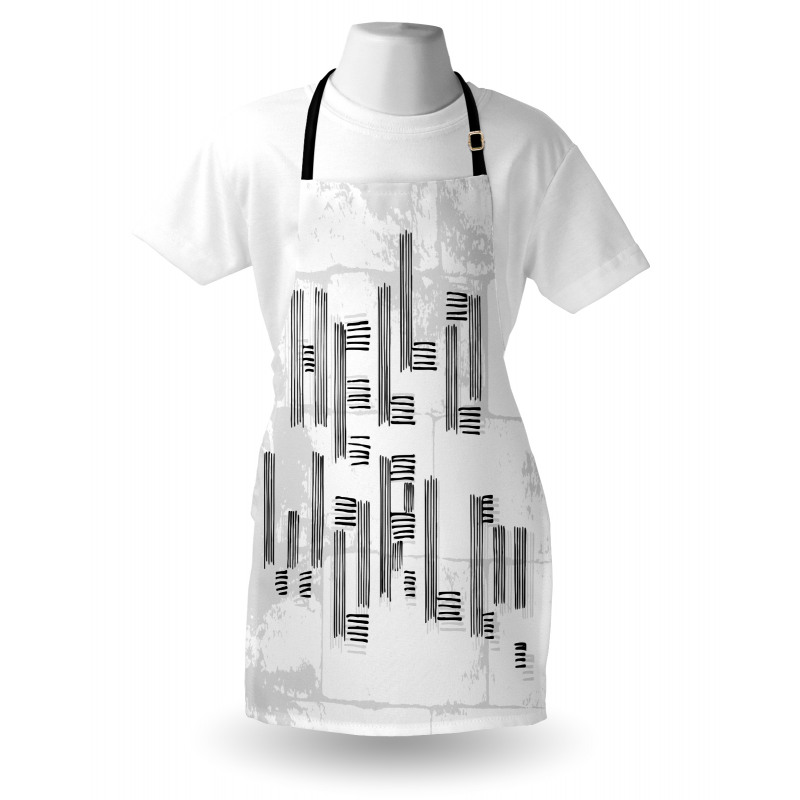 Abstract Striped Hello World Apron