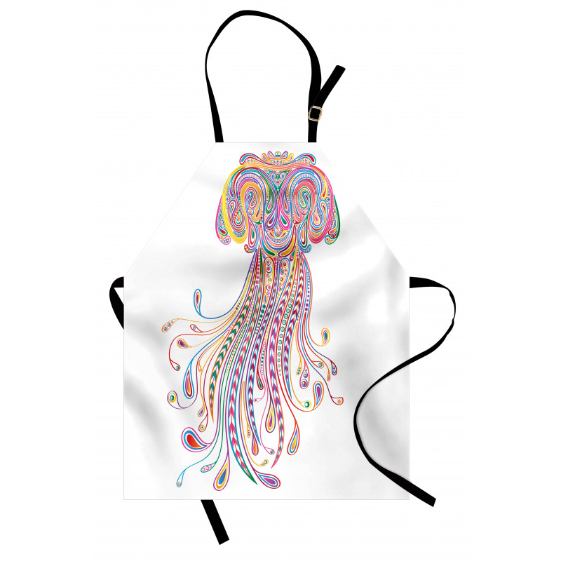 Doodle Abstract Colorful Apron