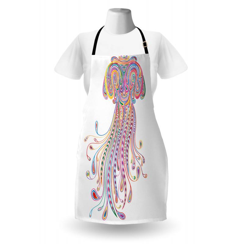 Doodle Abstract Colorful Apron