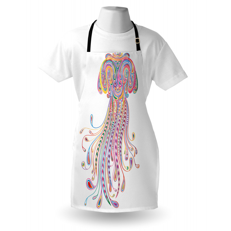 Doodle Abstract Colorful Apron