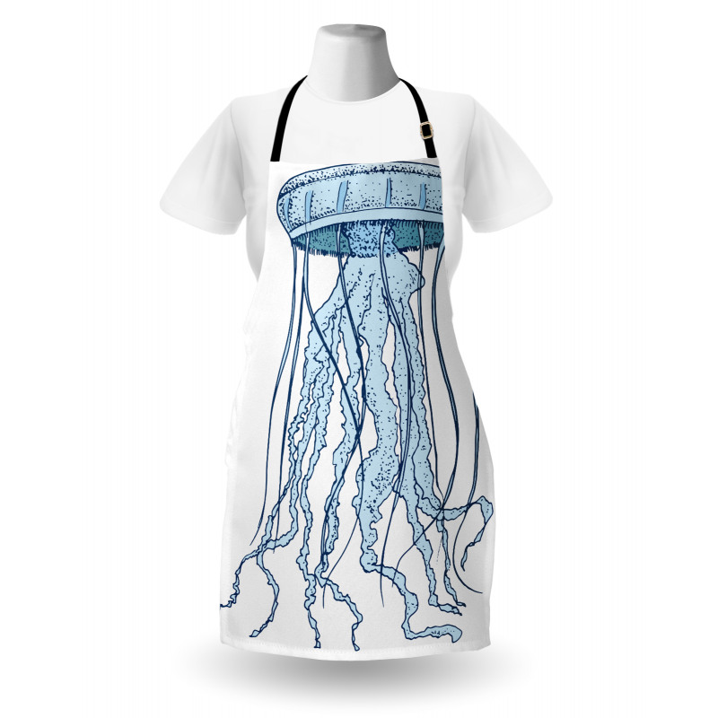 Exotic Sea Creature Retro Apron