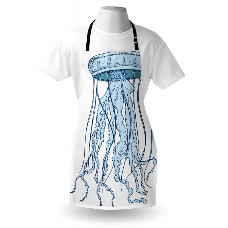 Exotic Sea Creature Retro Apron