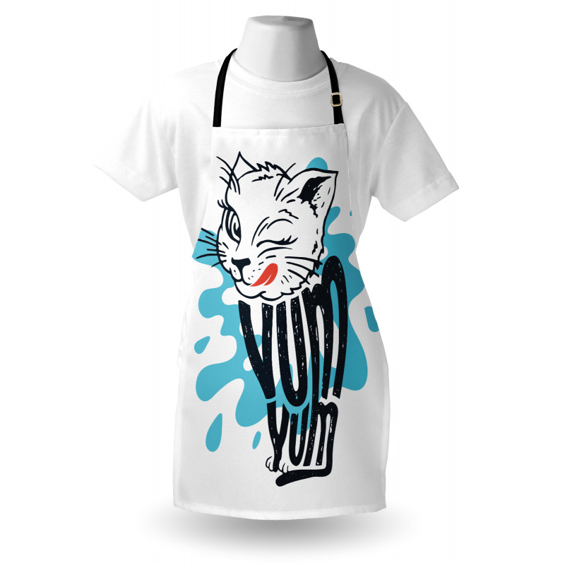 Licking Kitten Yum Yum Apron