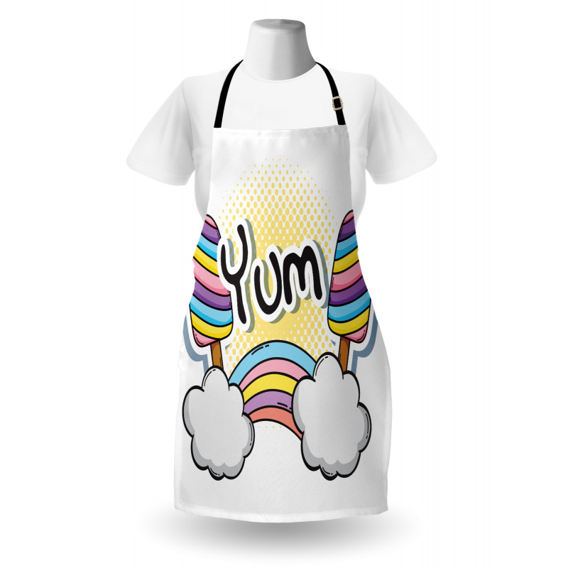 Rainbow Clouds and Popsicle Apron