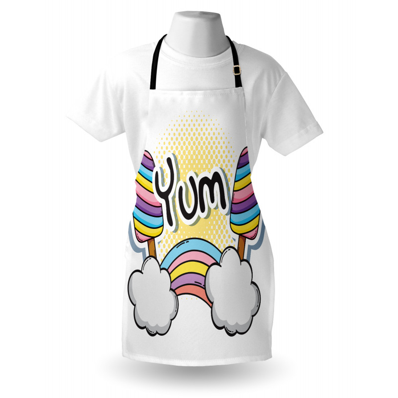 Rainbow Clouds and Popsicle Apron