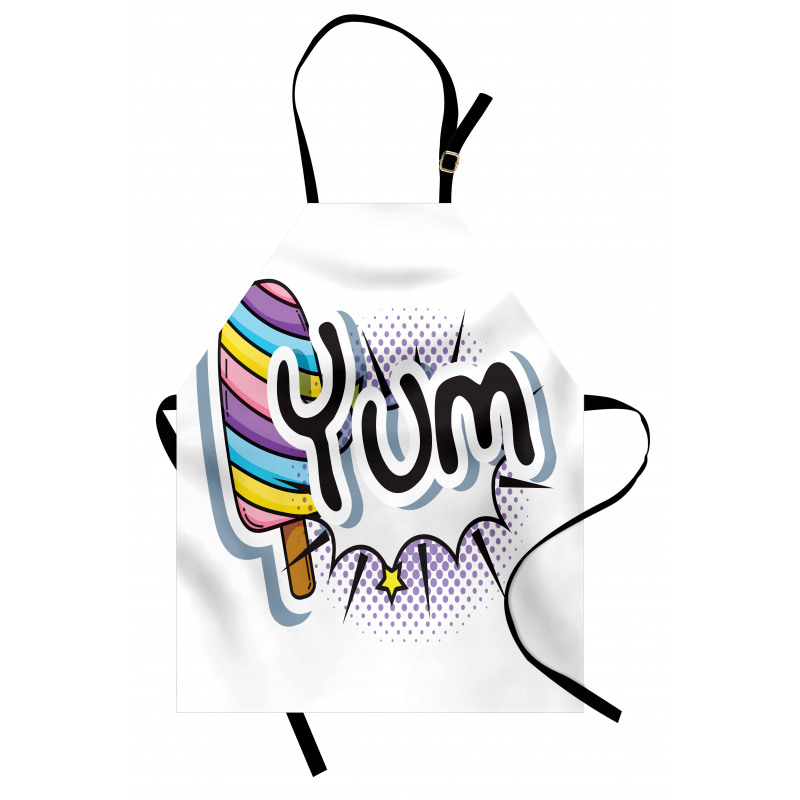 Pop Art Style Childish Wording Apron