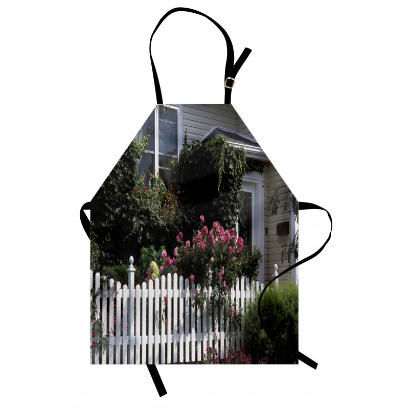 Floral Cozy House Garden Art Apron