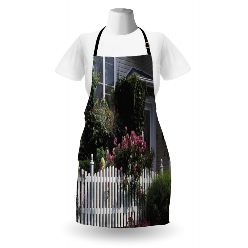 Floral Cozy House Garden Art Apron