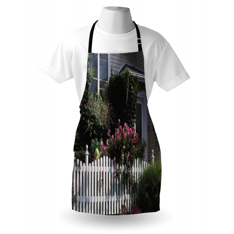 Floral Cozy House Garden Art Apron