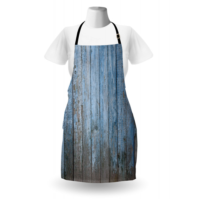 Grungy Painted Wooden Fence Apron