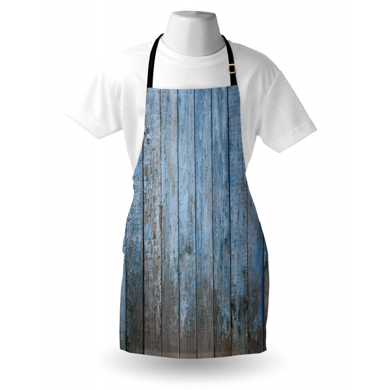 Grungy Painted Wooden Fence Apron