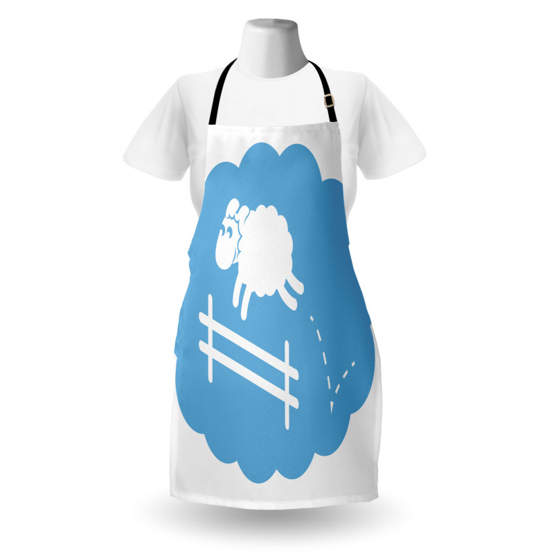 Counting Sheep Cloud Jumping Apron