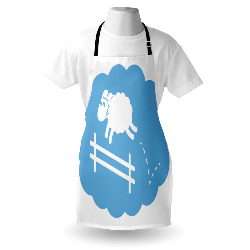 Counting Sheep Cloud Jumping Apron