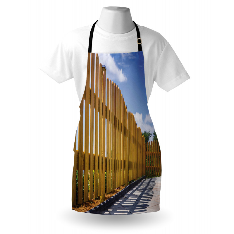 Terrace in Summer Day Sky Apron