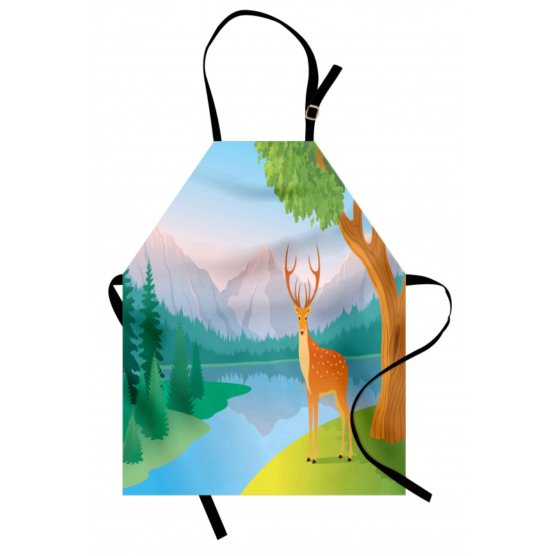 Deer Mountain Landscape Apron