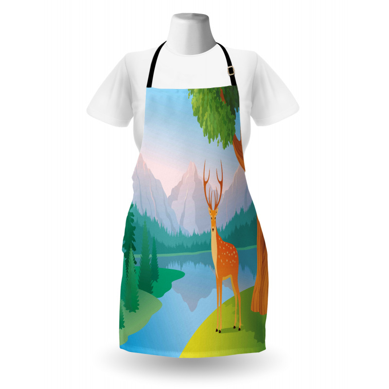 Deer Mountain Landscape Apron