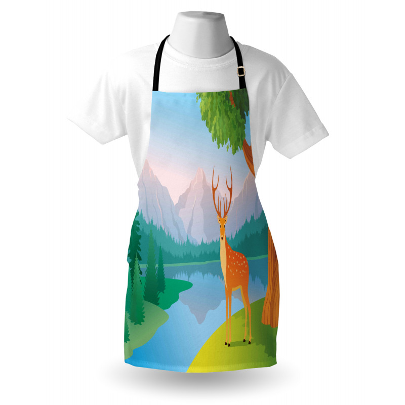 Deer Mountain Landscape Apron