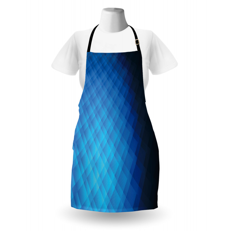 Vibrant Geometric Ombre Square Apron