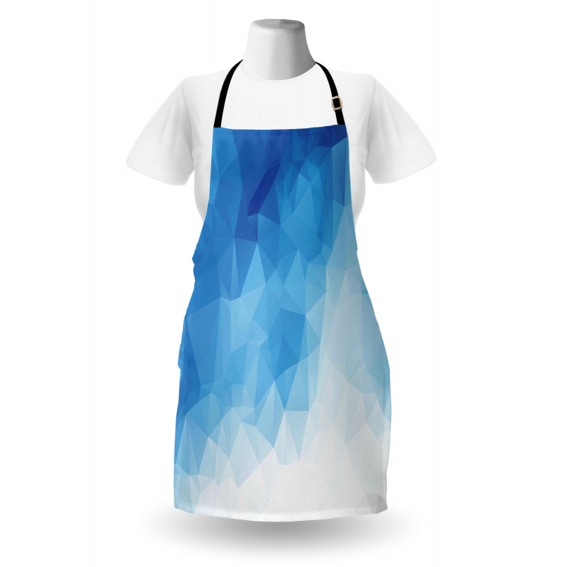 Abstract Polygonal Ombre Art Apron