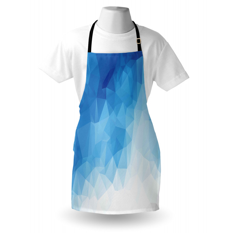 Abstract Polygonal Ombre Art Apron