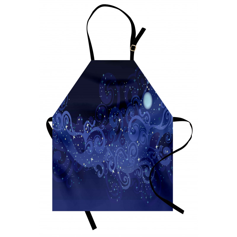 Abstract Starry Night Moon Apron