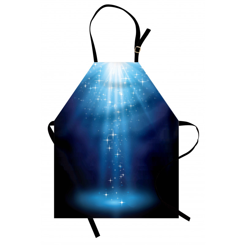 Star Night Vibrant Blue Tones Apron