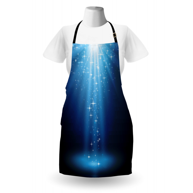 Star Night Vibrant Blue Tones Apron