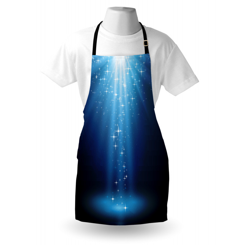 Star Night Vibrant Blue Tones Apron