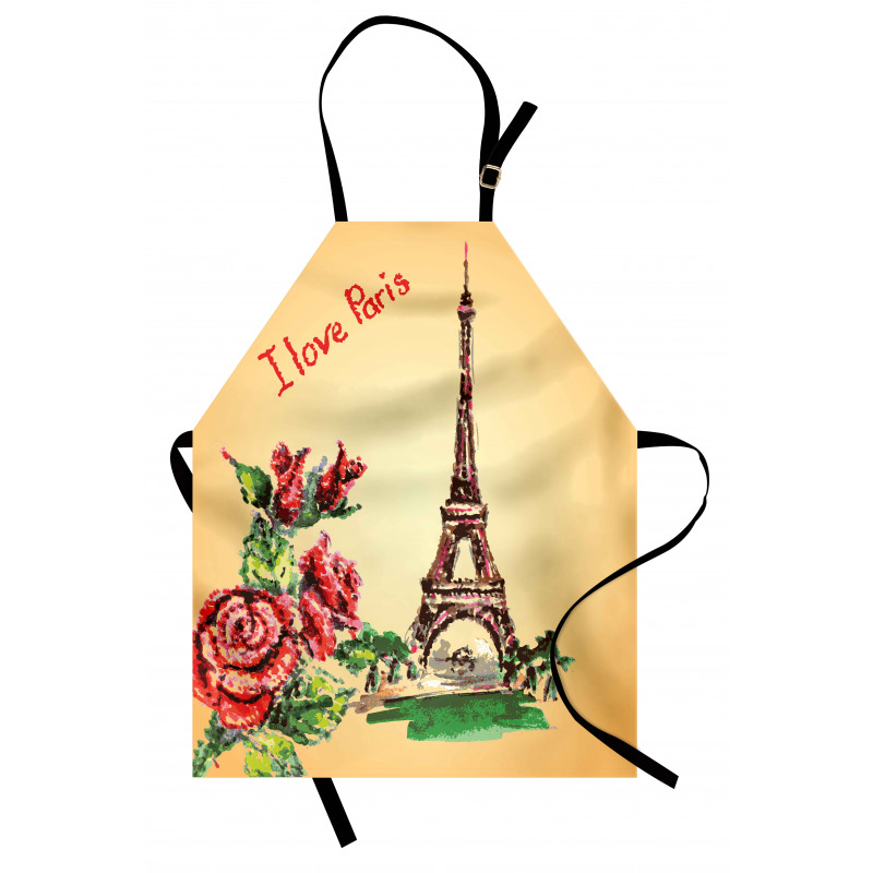 Love in Paris Eiffel Apron