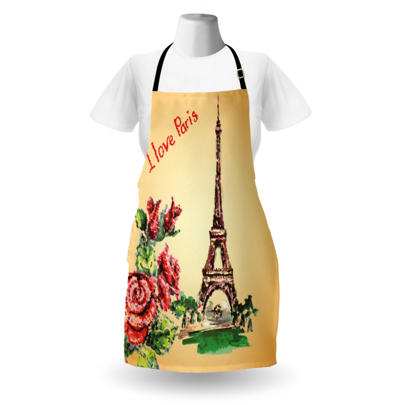 Love in Paris Eiffel Apron