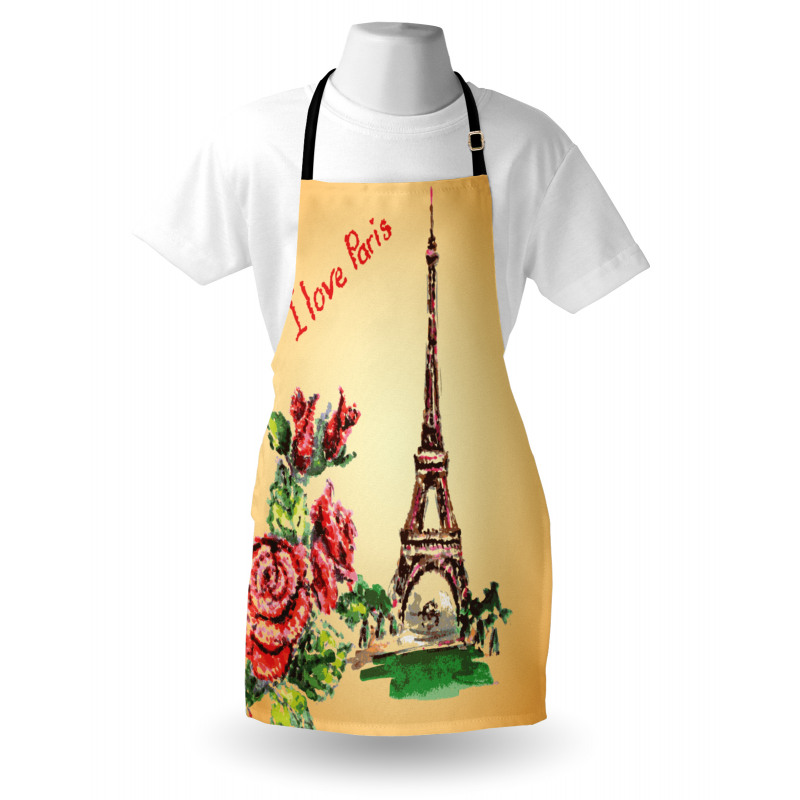 Love in Paris Eiffel Apron