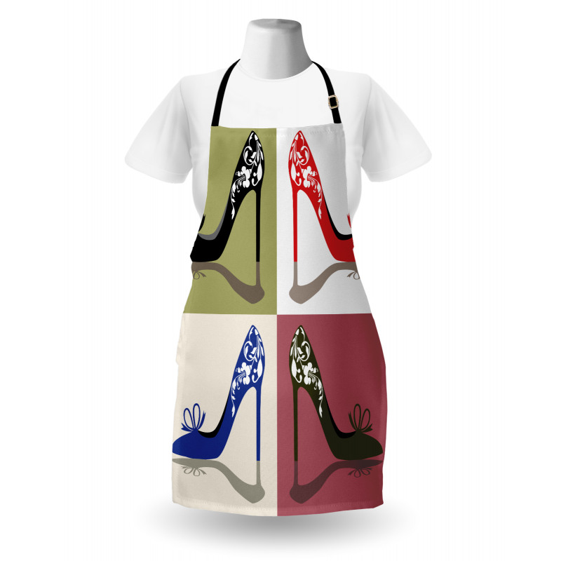 Floral Ornamental Shoes Apron