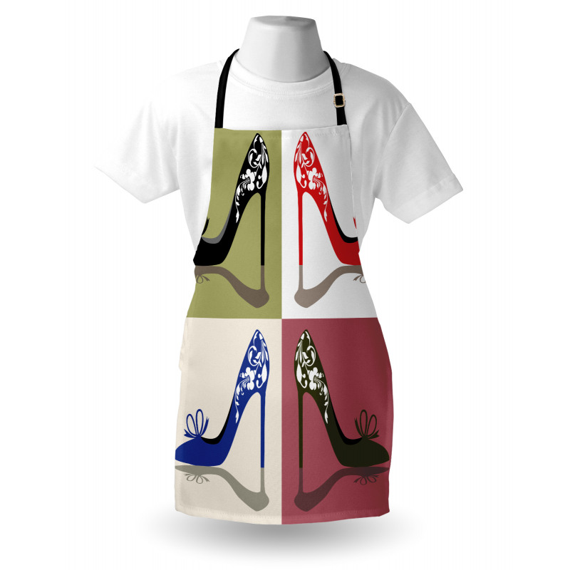 Floral Ornamental Shoes Apron