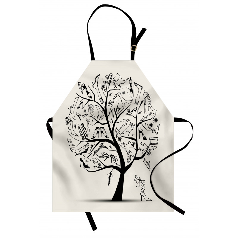 Tree of Shoes Fashion Apron