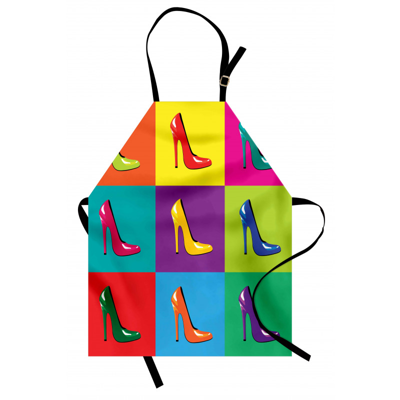 Colorful Shoes Pop Art Apron